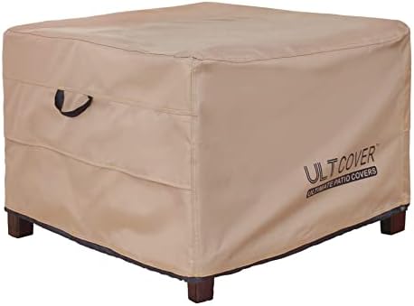ULTCOVER Waterproof Patio Ottoman Cover 22L x 22W x 18H in by ULTCOVER
