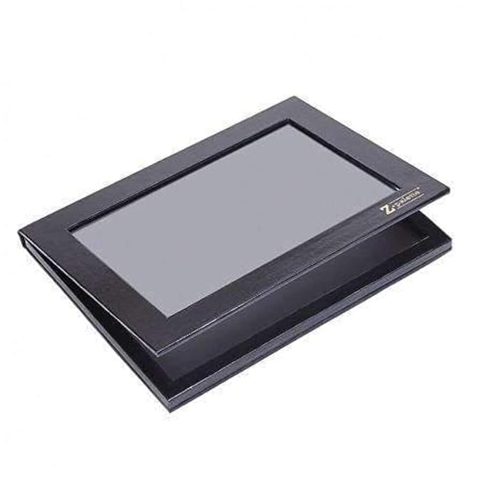 Extra Large Black Empty Magnetic Makeup Palette with Clear Window
