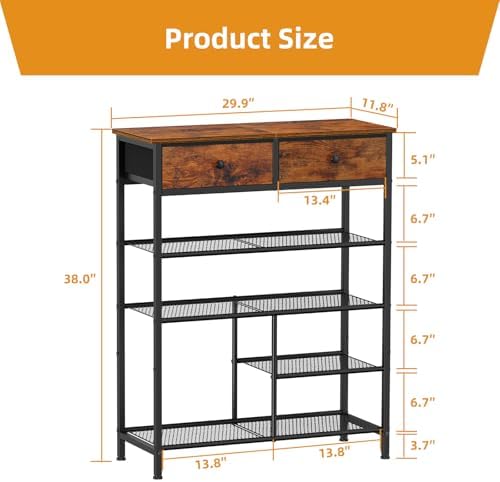 Snughome Shoe Rack, 5 Tier Shoe Storage Organizer - Image 3