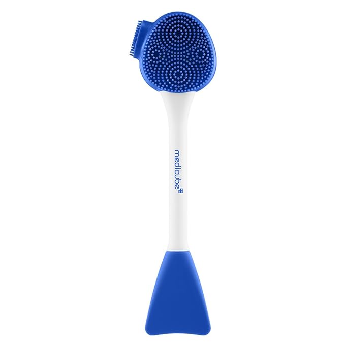 medicube Multi Pore Brush & Face Mask Applicator | 4-in-1 Silicone Jelly Brush for Deep Pore Cleansing, Face Mask Application & Gentle Face Massage | Kbeauty Skincare Tool | 1 Piece