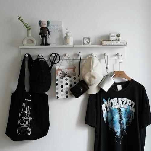 Entrance Coat Rack ,Coat Hooks, Wall-Mounted Wooden Hook Rack, Wall-Mounted - Image 7