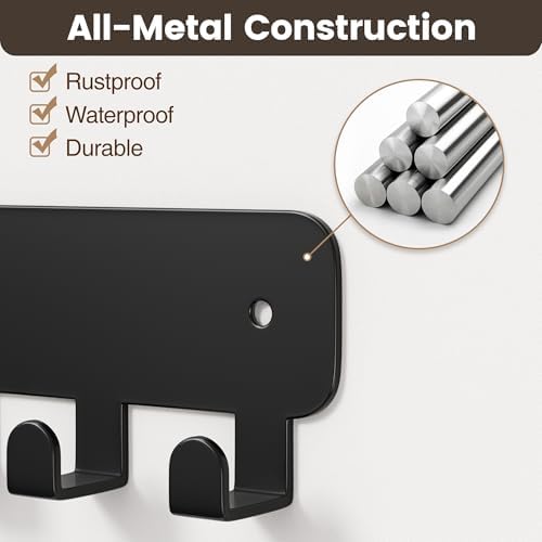 pickpiff Key Holder Wall Mount, Adhesive Key Rack - Image 5