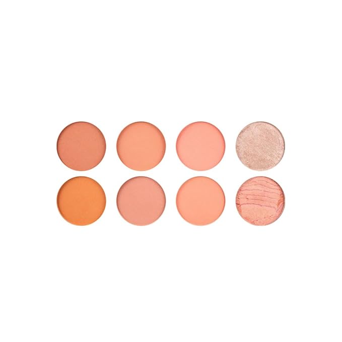 Makeup Revolution Ultra Blush Makeup Palette, Bronzer & Highlighter Makeup, Includes 8 Shades, Gluten free, Vegan & Cruelty Free, Hot Spice, 13g