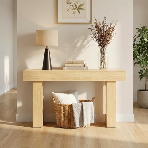 DUMOS 63" Long Narrow Farmhouse Console Table - Image 5