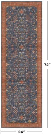 Hazo Haus Navy Blue Runner Rug 2x6 - Image 2