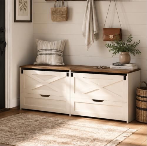 Hzuaneri 59" Farmhouse Storage Chest by Hzuaneri