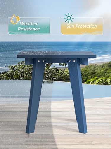 Homejoy HDPE Outdoor Side Table, Small Outdoor Table - Image 4