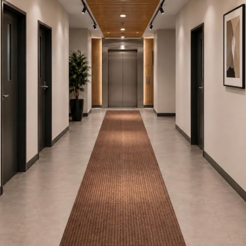 Ottomanson 3x14 Hallway Runner Rug – Non-Slip Indoor Outdoor Door Mat by Ottomanson
