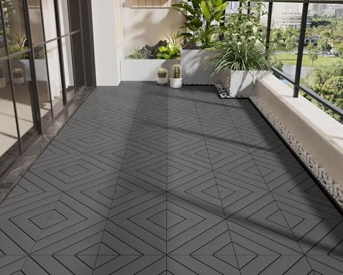 108 PCS Plastic Interlocking Deck Patio Tiles - Image 3