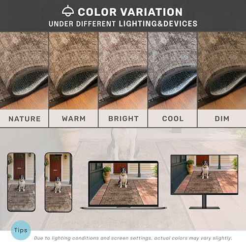 Hazo Haus Brown Rug for Living Room 10x14 - Image 6