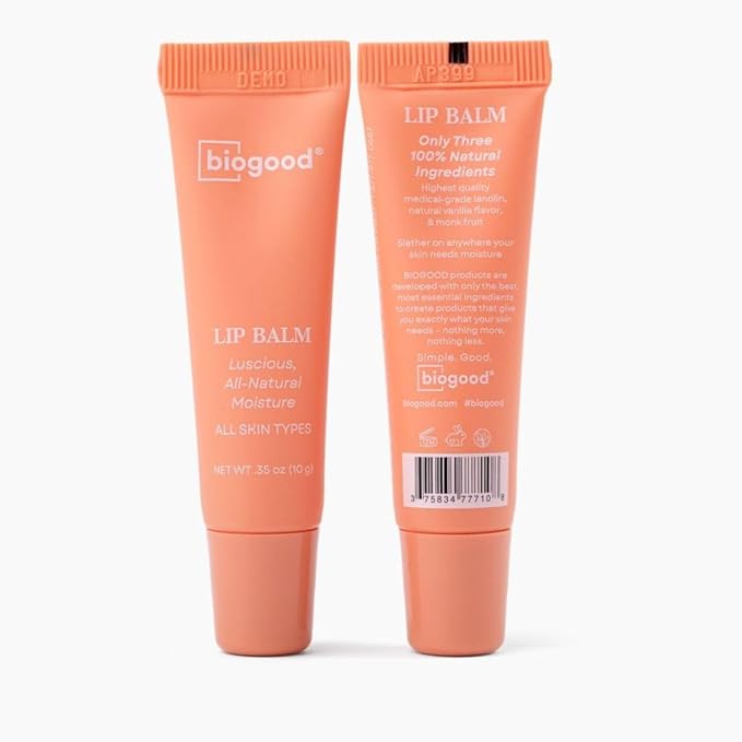 Lipbalm consisits of Medical-Grade Lanolin, Natural Vanila & Monk Fruit