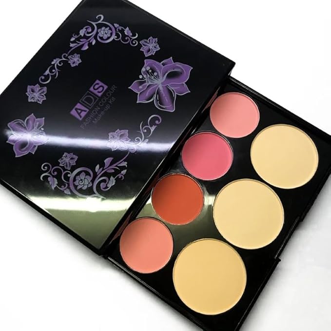 Ladies vegan girl makeup kits all in one box set cosmetic Eye shadow Palette matte gift makeup kit full blush makeup set (Multi Colored)