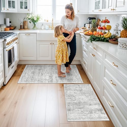 Kitchen Mats for Floor 2 Piece, Non Slip Washable Kitchen Rugs Sets for Floor - Image 3