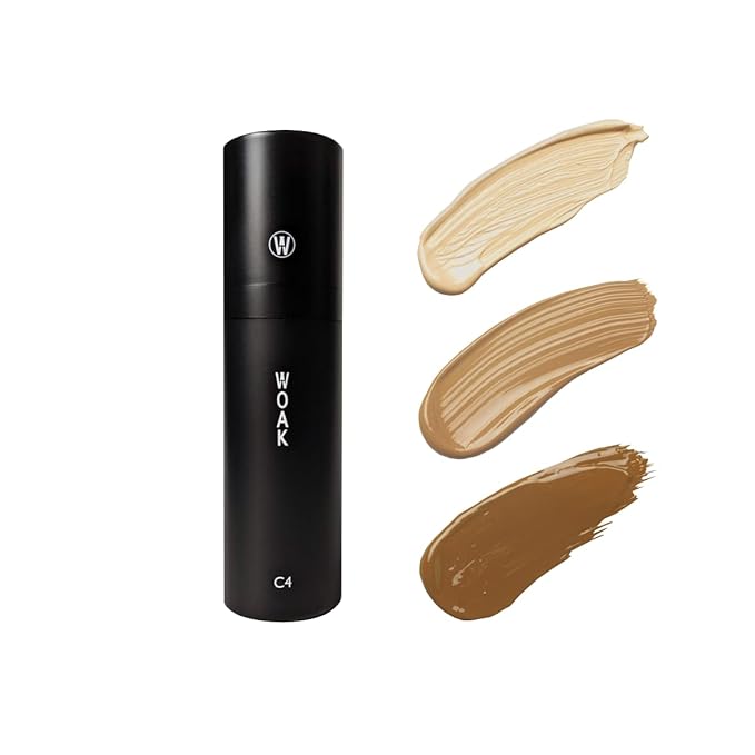 WOAK C4 – Men's Tinted Moisturizer BB CC Cream Foundation – Color Correcting Camo Complex – Hybrid Skin Care (Tan)