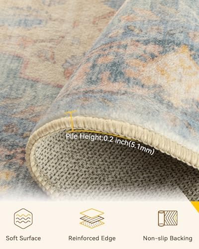 RELEANY Washable Area Rug, Large 10'x14' - Image 3