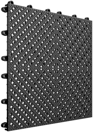 Jocoevol 12-Pcs Interlocking Tile, Indoor/Outdoor Drainage Interlocking Floor - Image 7