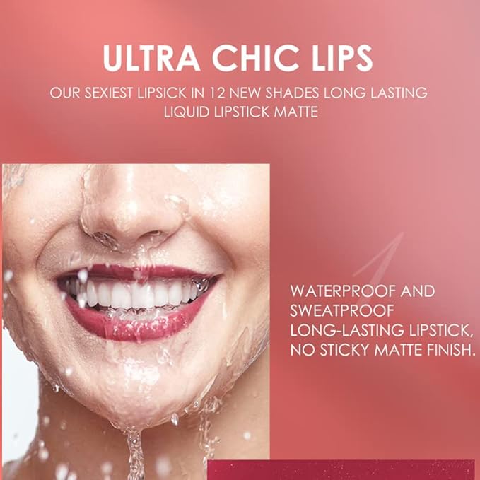 BestLand 6Pcs Matte Liquid Lipstick + Lip Liner Pens Set, One Step Lips Makeup Kits Pigment Velvety Nude Lip Stain Waterproof Long Wear Lip Gloss Make up Gift Set (Natural Allure Bundle)