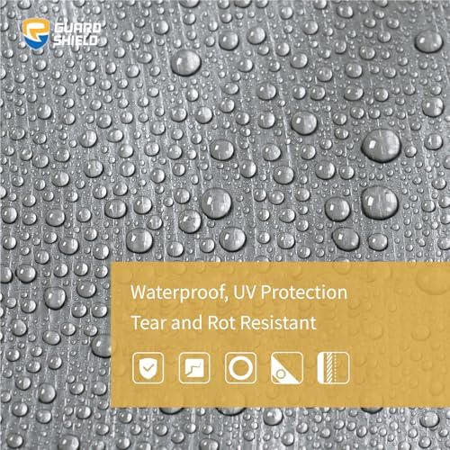 GUARD SHIELD Heavy Duty Tarp 12x16 Feet Silver/Black Multi Purpose Thick - Image 3