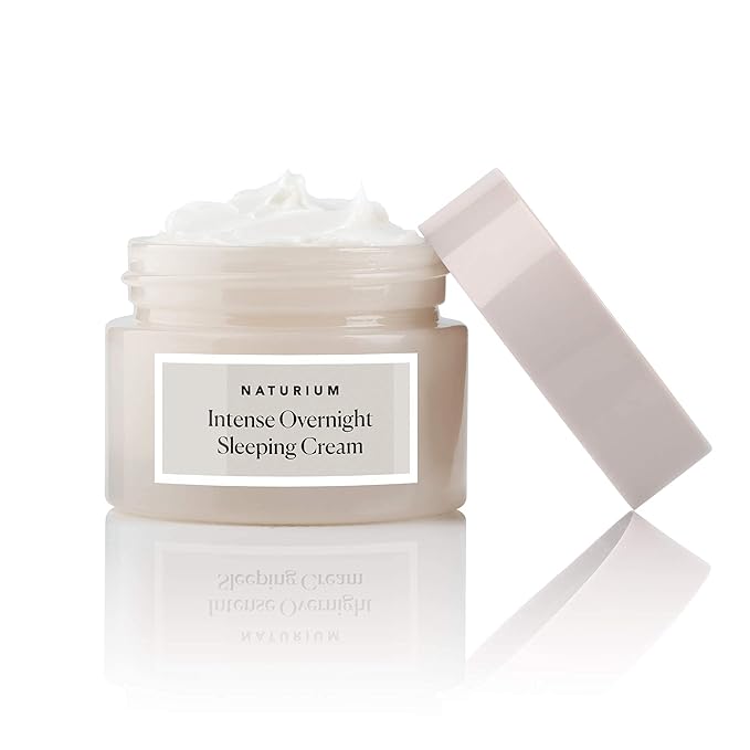 Naturium Intense Overnight Sleeping Cream Jumbo, Hydrating & Anti-Aging Face Moisturizer, 3 oz