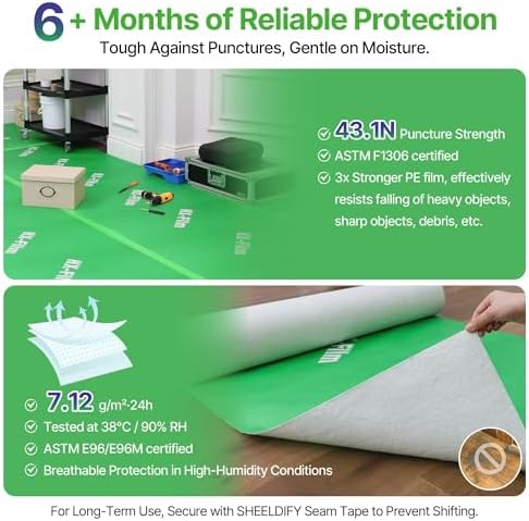 39" x 200' Heavy-Duty Floor Protection | Construction Grade Carpet Protector | - Image 3