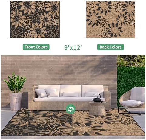 GENIMO Outdoor Rug, Waterproof Plastic Rugs - Image 2