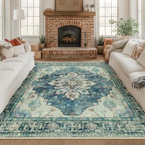 RELEANY Washable Area Rug, Square 8'x8' by RELEANY
