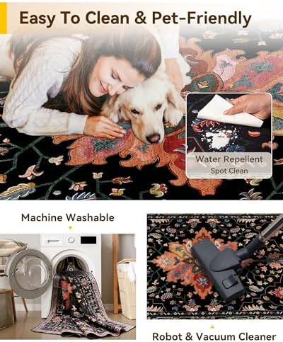 RELEANY Washable Area Rug, Small 2'x3' - Image 6