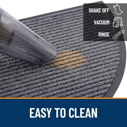 OLANLY Half Circle Front Door Mat 35x30, Waterproof Heavy-Duty Doormat - Image 6