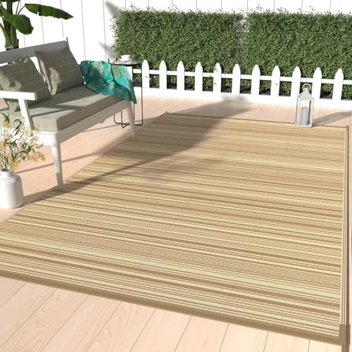 GENIMO Outdoor Rug, Waterproof Plastic Rugs by GENIMO