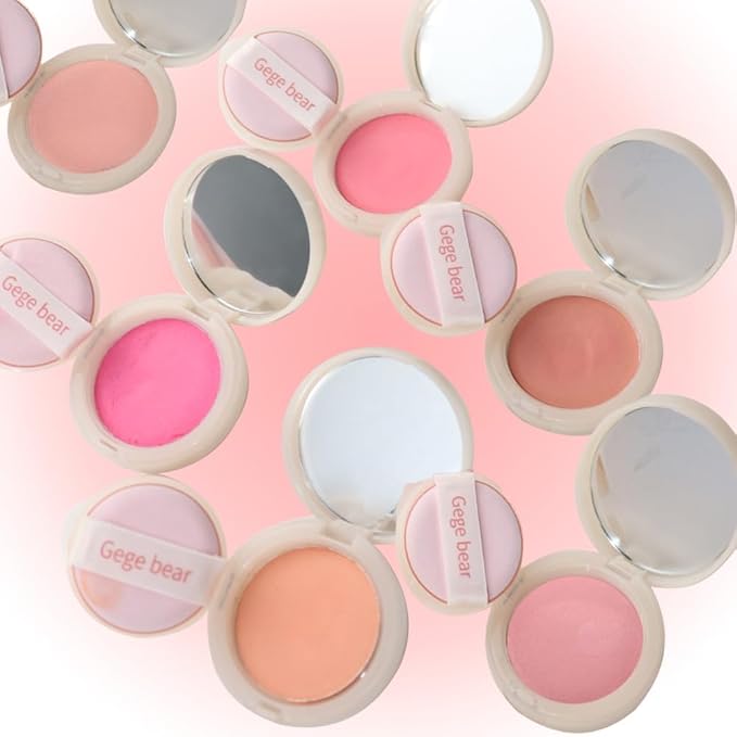 Silky Matte Blush,Blush Powder for Cheeks,Long-Lasting, Natural Look, Powder Blush Palette, Complements All Skin Tones