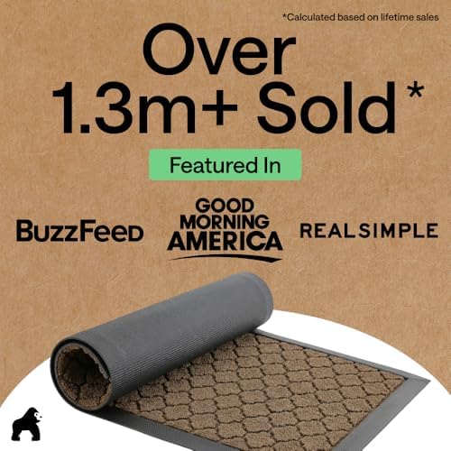 GORILLA GRIP WeatherMAX Door Mat, Indoor Outdoor - Image 4
