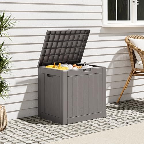 Outdoor Storage Box, Resin Deck Boxes Indoor and outdoor, Waterproof Storage - Image 2