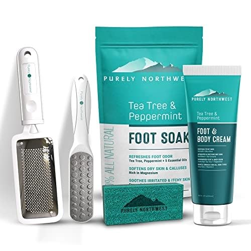 Super Size 8 OZ Extra Strength Natural Tea Tree & Peppermint Foot & Body Cream-Soothes Itching & Burning - Refreshing Odor Control & Sweat Barrier- Softens & Hydrates Rough Callused Skin