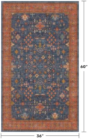 Large 3x5 Kitchen Rug Non Slip Machine Washable, Throw Rugs - Image 2