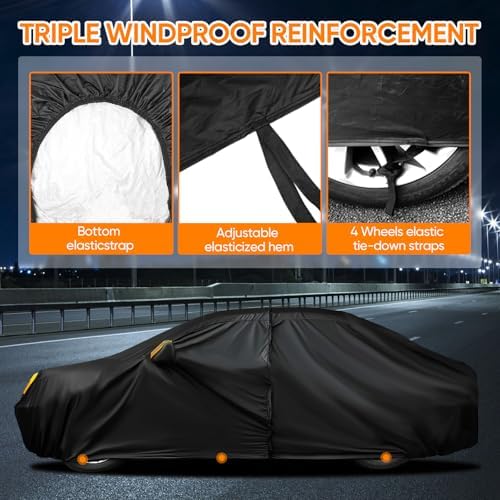 NEVERLAND Car Cover Waterproof All Weather - Image 4