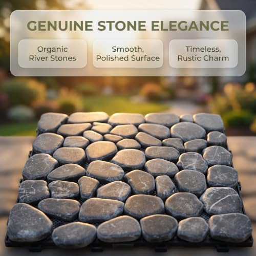 4 Pcs 11.8" Interlocking Stepping Stones Outdoor - Image 3