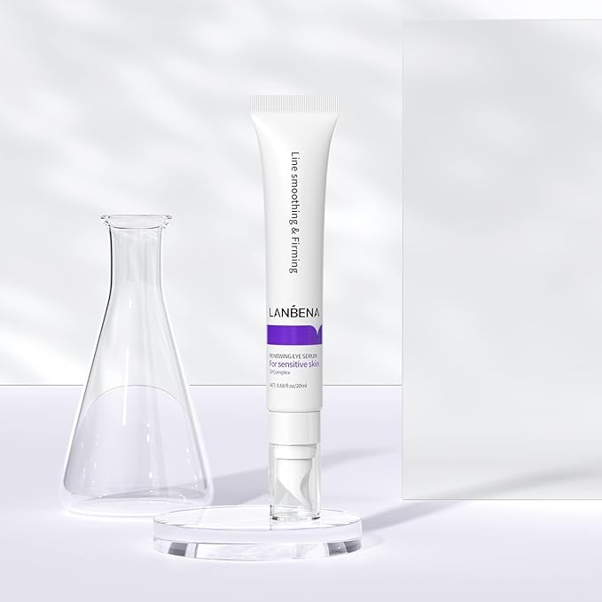 LANBENA Under Eye Cream, Retinol Eye Cream for Dark Circles and Puffiness, Daily Anti-Aging Under Eye Cream with Retinol & Hyaluronic Acid to Fight Fine Lines and Firm Skin (0.68 FL OZ)