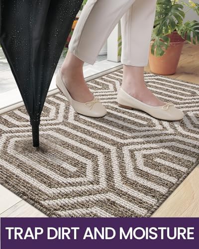 DEXI Front Door Mats for Entryway, 24x36 Non Slip Washable Entry Doormat - Image 5