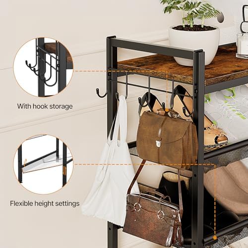 4 Tier Shoe Rack, Shoe Rack for Entryway - Image 6