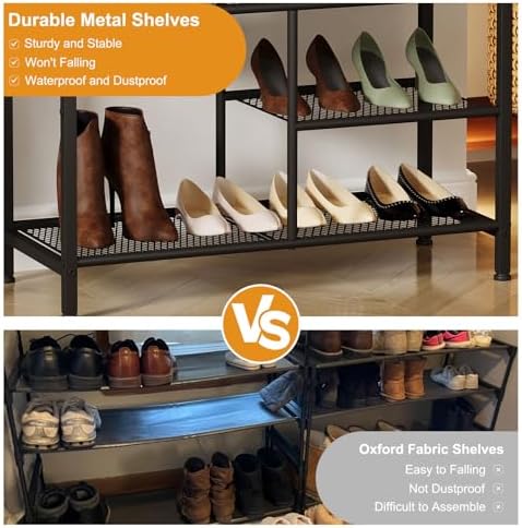 Snughome Shoe Rack, 5 Tier Shoe Storage Organizer - Image 6