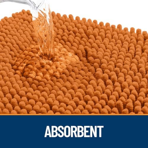 OLANLY Dog Door Mat for Muddy Paws 34x21, Super Absorbent Chenille Mud Mat - Image 3