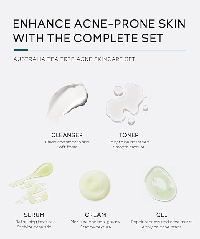 Vitamin C 5-Piece Skincare Set with Cleanser, Toner, Serum, Eye Cream and Face Cream for Skin Brightening skin care set skincare gift set skin care set for Unisex Adult (skincare kit)