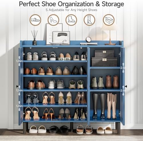 ONBRILL Shoe Cabinet with 3 Doors & Adjustable Shelves - Image 3