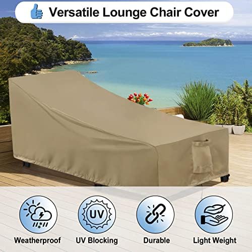 OutdoorLines Waterproof Patio Chaise Lounge Chair Cover - Image 4