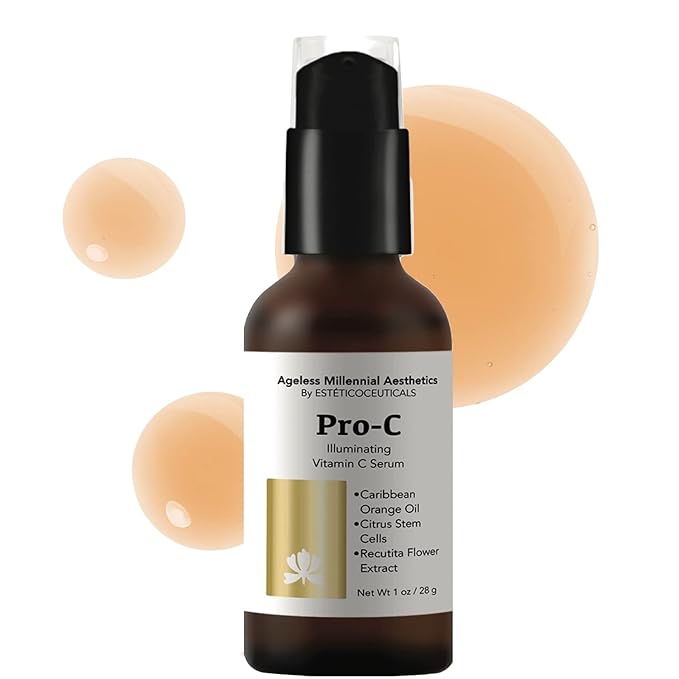 Ageless Millennial Aesthetics - Days Skin Care Gift Box - 1 Exfoliating Coconut Scrub - 2.0oz, 1 Pro-C Illuminating Antioxidant Serum - 1.0oz, and 1 Revitalisant Hydrating Cream - 2.0oz