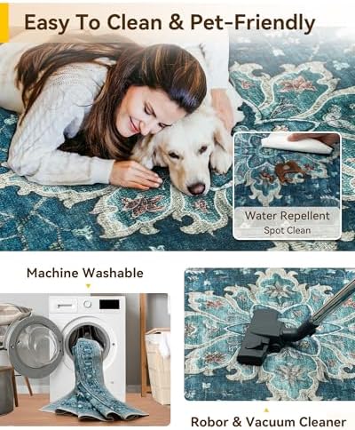 RELEANY Washable Area Rug, Large 10'x12' - Image 6
