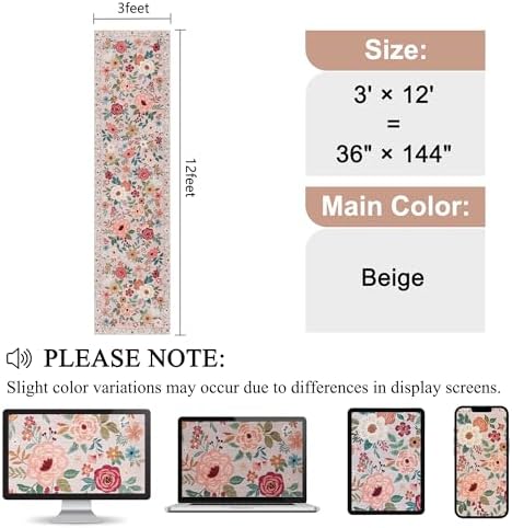 DUKINO 3x12 Washable Runner Rug, Long Hallway Runner Rug Non Slip - Image 2