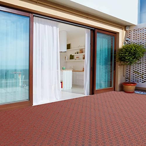 Deck Tiles - 30-Pack Polypropylene Interlocking Patio Tiles ? Outdoor Flooring - Image 2