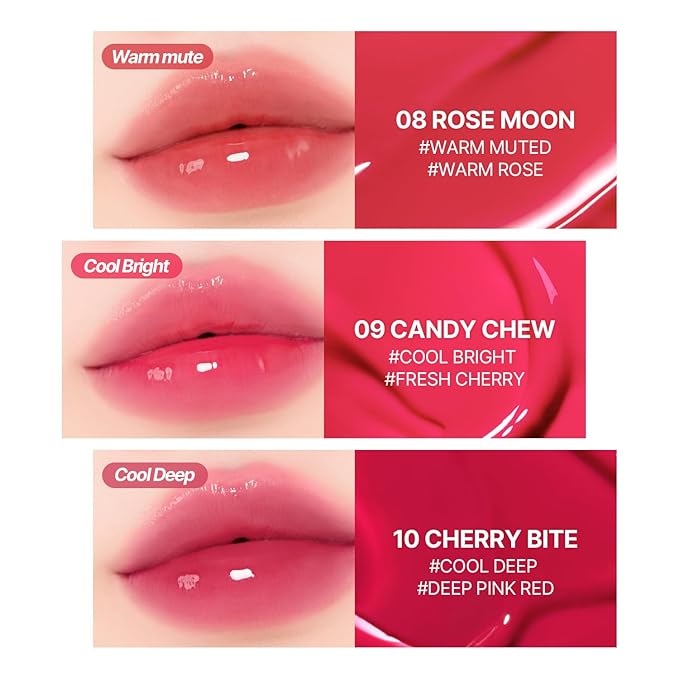 2aN Glaze Bouncing Tint – Lightweight, Moisturizing Lip Tint with High-Shine Finish, Smooth, Light Plumping, Comfortable Wear, Korean Makeup (Candy Chew, 0.16 oz)