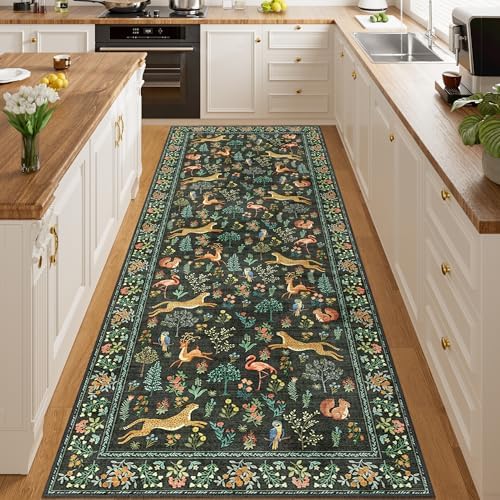 DUKINO 3x8 Runner Rug, Animal Washable Runner Rug - Image 6